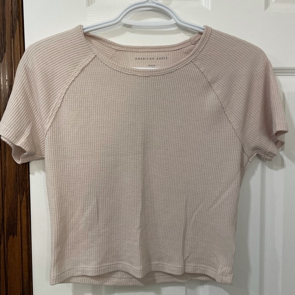 American Eagle Waffle Baby Tee